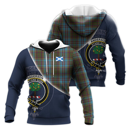 Printivon Anderson Tartan Scottish Crest Hoodie