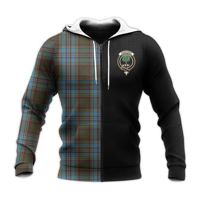 Printivon Anderson Tartan Personalize Half Hoodie