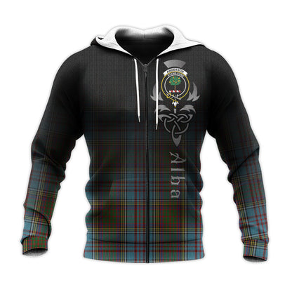 Printivon Anderson Tartan Crest Alba Celtic Hoodie
