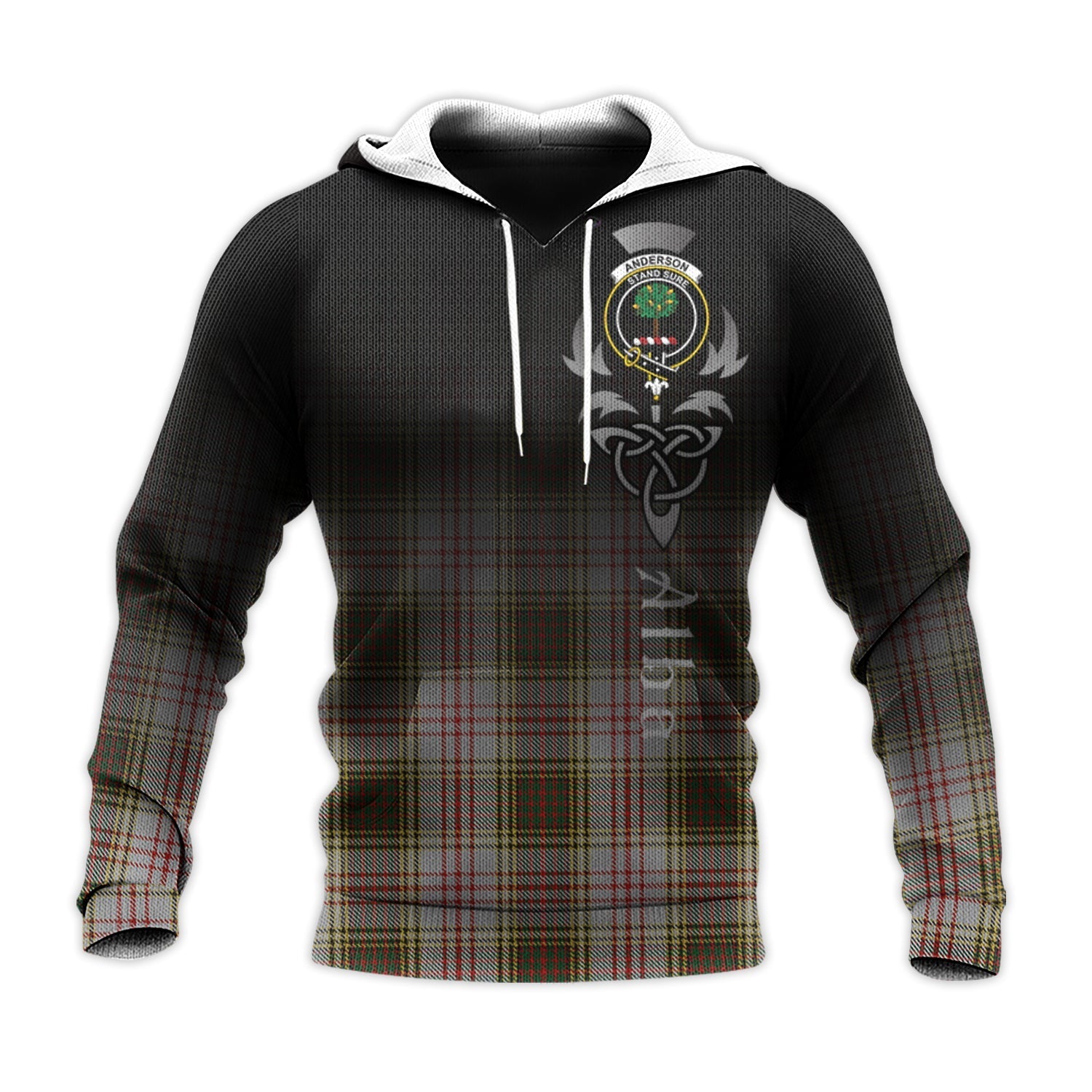 Printivon Anderson Dress Tartan Crest Alba Celtic Hoodie
