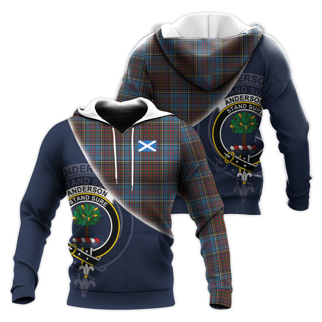 Printivon Anderson Highland Society Of London Tartan Scottish Crest Hoodie