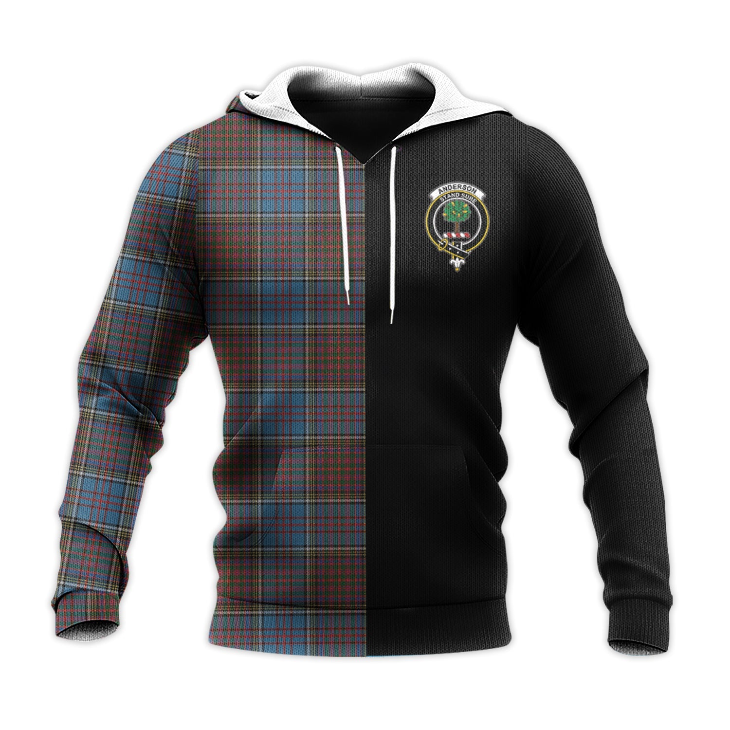 Printivon Anderson Highland Society Of London Tartan Personalize Half Hoodie