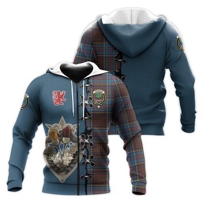 Printivon Anderson Highland Society Of London Tartan Hoodie Lion Rampant And Celtic Thistle Style