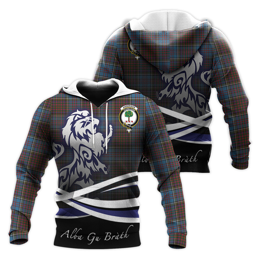 Printivon Anderson Highland Society Of London Tartan Scottish Lion Hoodie