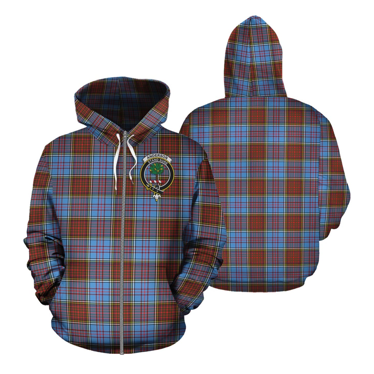 Printivon Anderson Modern Tartan Hoodie