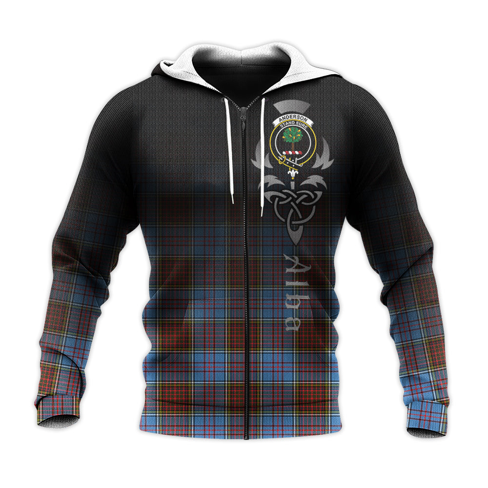 Printivon Anderson Modern Tartan Crest Alba Celtic Hoodie