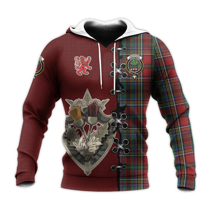 Printivon Anderson Of Ardbrake Tartan Hoodie Lion Rampant And Celtic Thistle Style