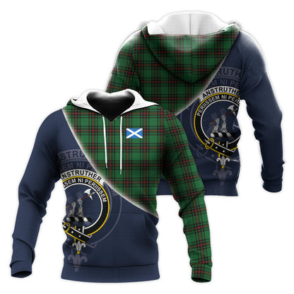 Printivon Anstruther Tartan Scottish Crest Hoodie