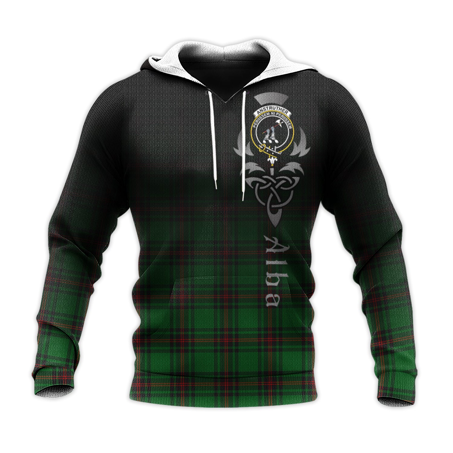 Printivon Anstruther Tartan Crest Alba Celtic Hoodie