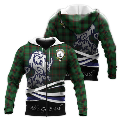 Printivon Anstruther Tartan Scottish Lion Hoodie