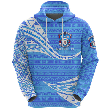 Apifoou College Hoodie Tonga Unique Version Blue