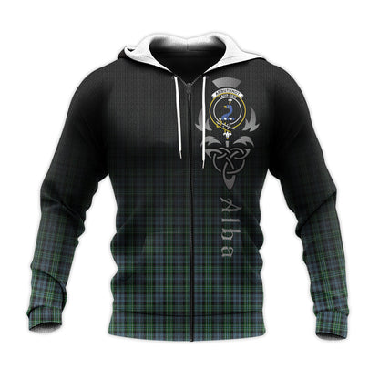 Printivon Arbuthnot Tartan Crest Alba Celtic Hoodie
