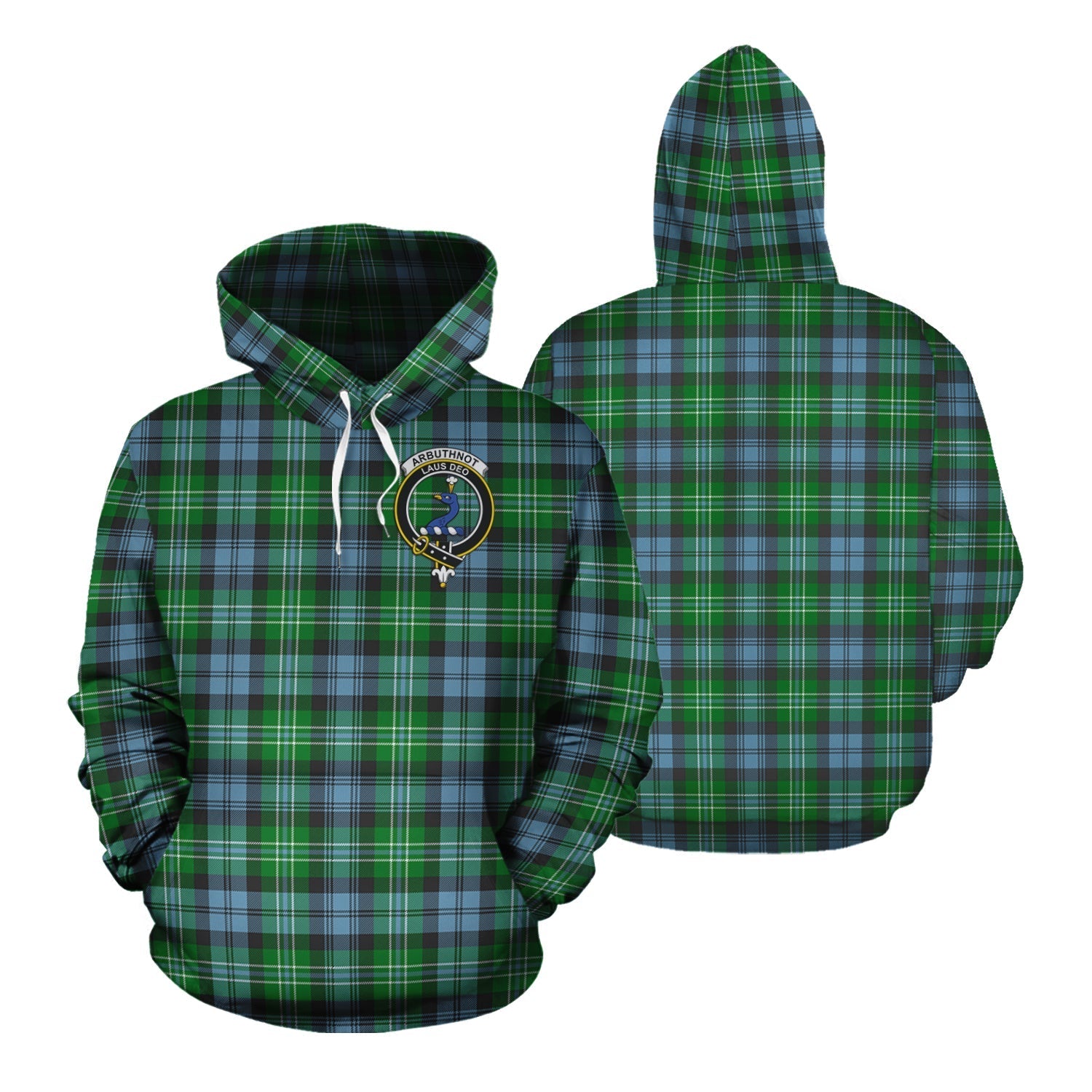 Printivon Arbuthnot Ancient Tartan Hoodie