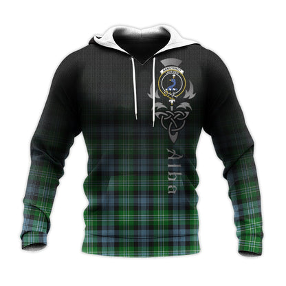 Printivon Arbuthnot Ancient Tartan Crest Alba Celtic Hoodie