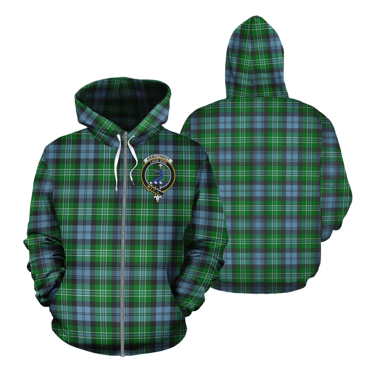 Printivon Arbuthnot Ancient Tartan Hoodie