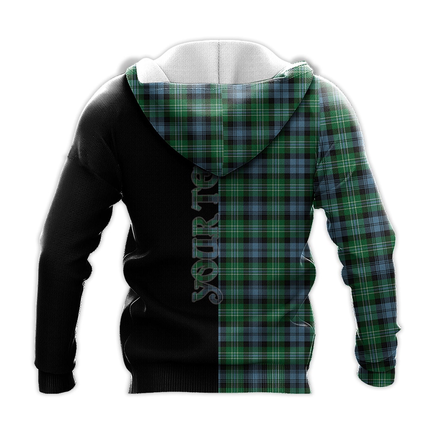 Printivon Arbuthnot Ancient Tartan Personalize Half Hoodie