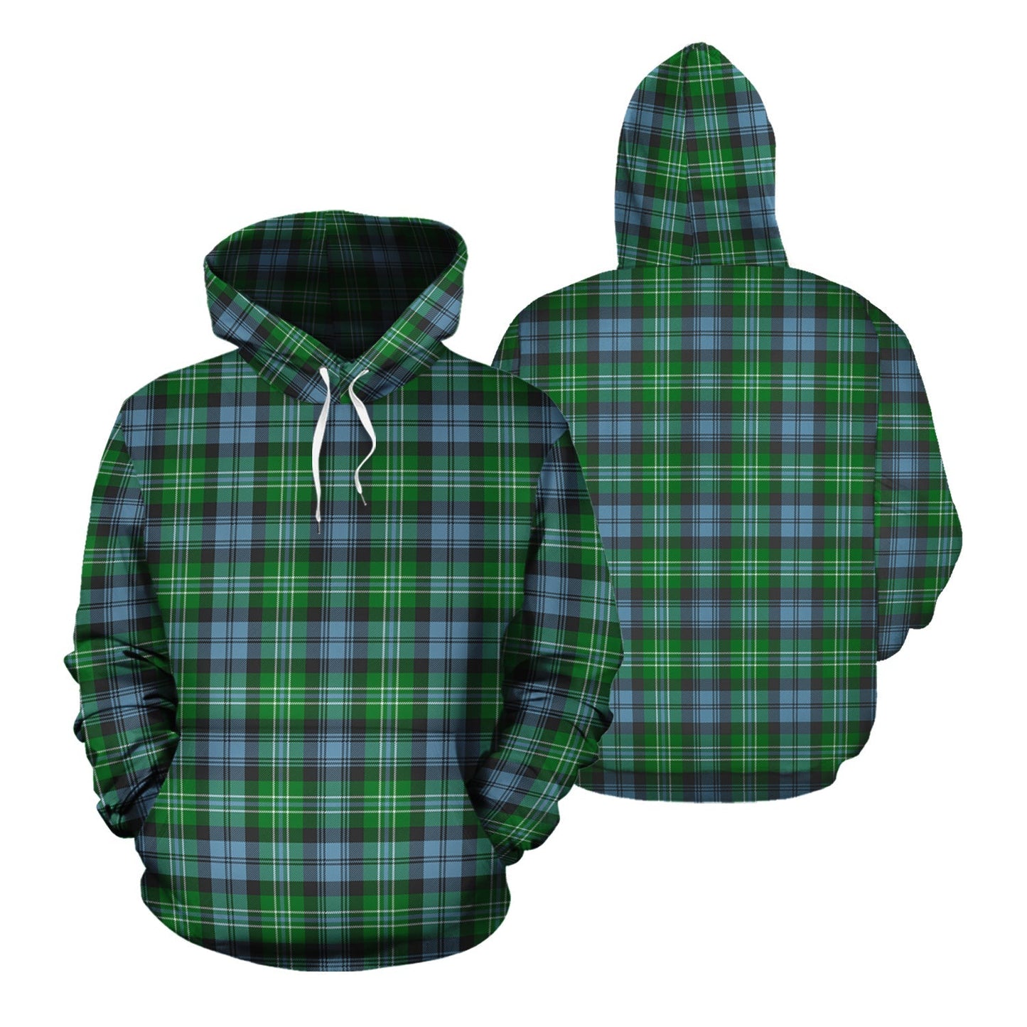 Printivon Arbuthnot Ancient Tartan Hoodie