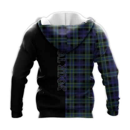 Printivon Arbuthnot Modern Tartan Personalize Half Hoodie