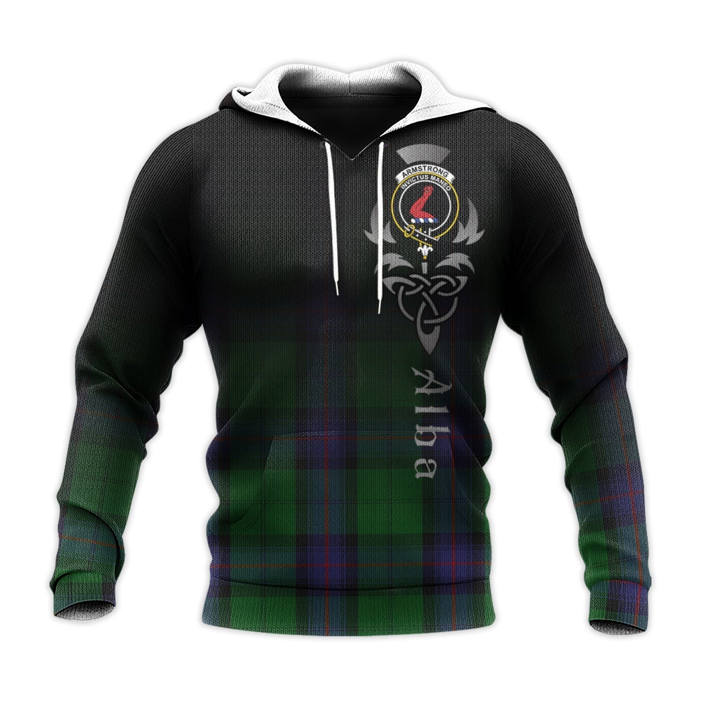 Printivon Armstrong Tartan Crest Alba Celtic Hoodie