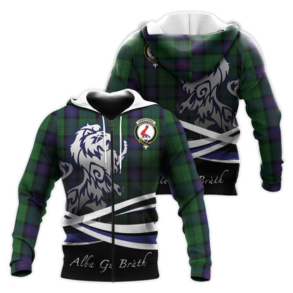 Printivon Armstrong Tartan Scottish Lion Hoodie