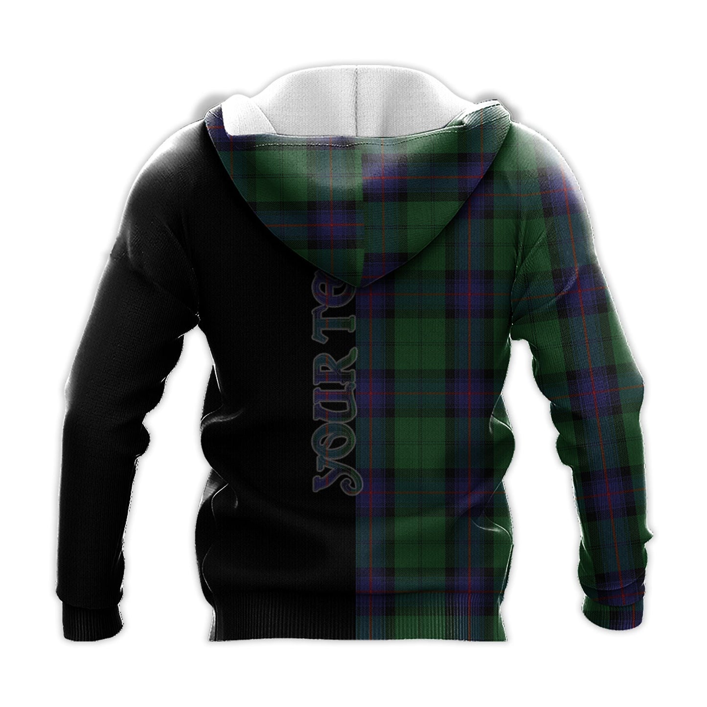 Printivon Armstrong Tartan Personalize Half Hoodie