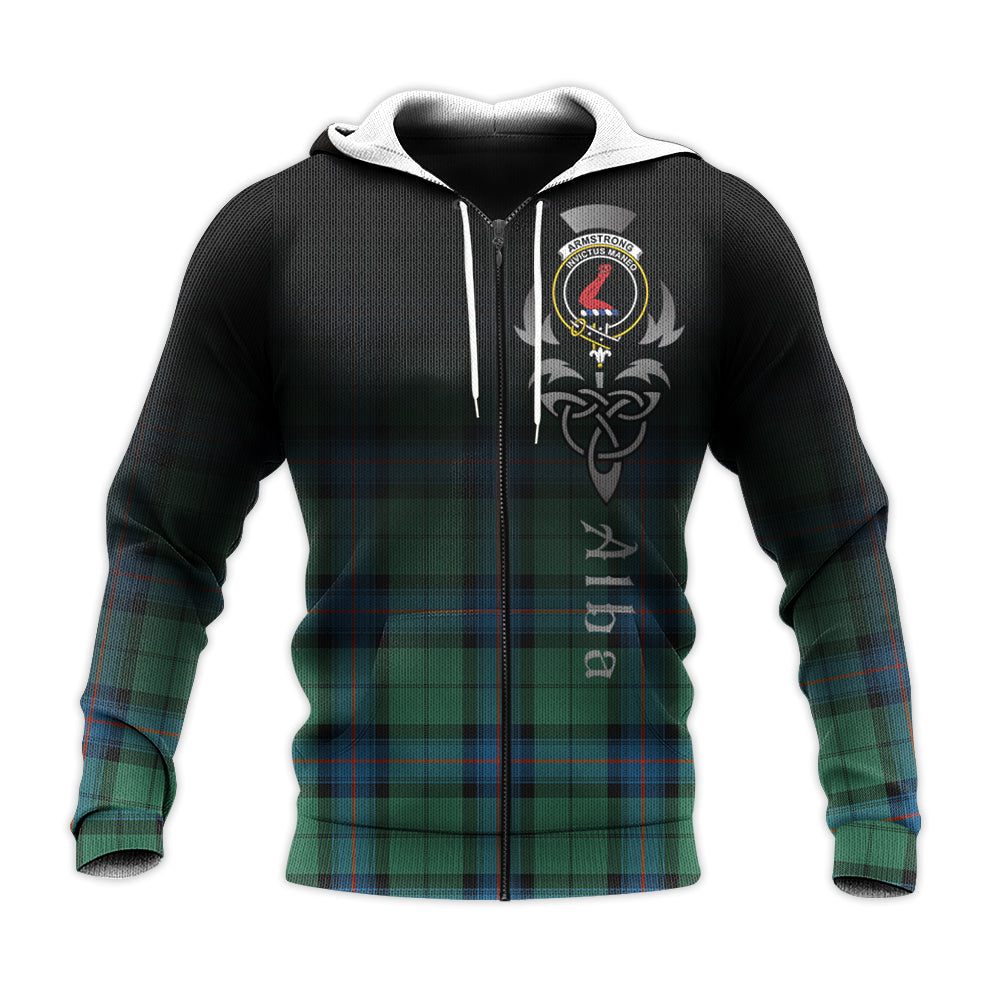 Printivon Armstrong Ancient Tartan Crest Alba Celtic Hoodie