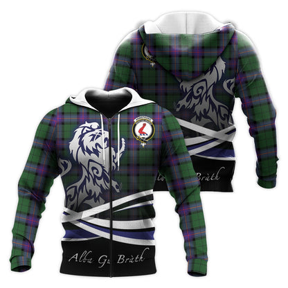 Printivon Armstrong Modern Tartan Scottish Lion Hoodie