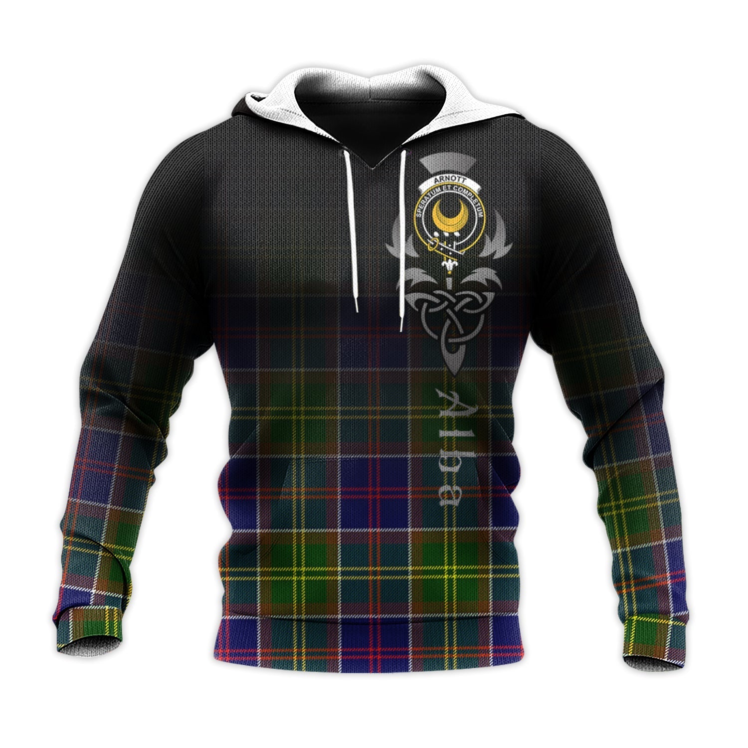 Printivon Arnott Tartan Crest Alba Celtic Hoodie