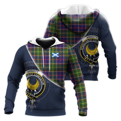 Printivon Arnott Tartan Scottish Crest Hoodie