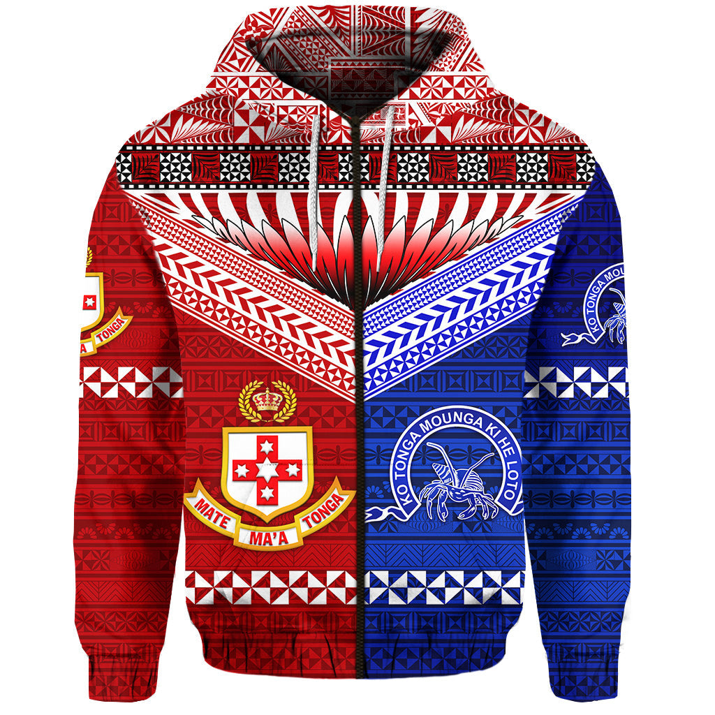 Kolisi Tonga College Atele And Tupou College Toloa Zip Hoodie Together Unique