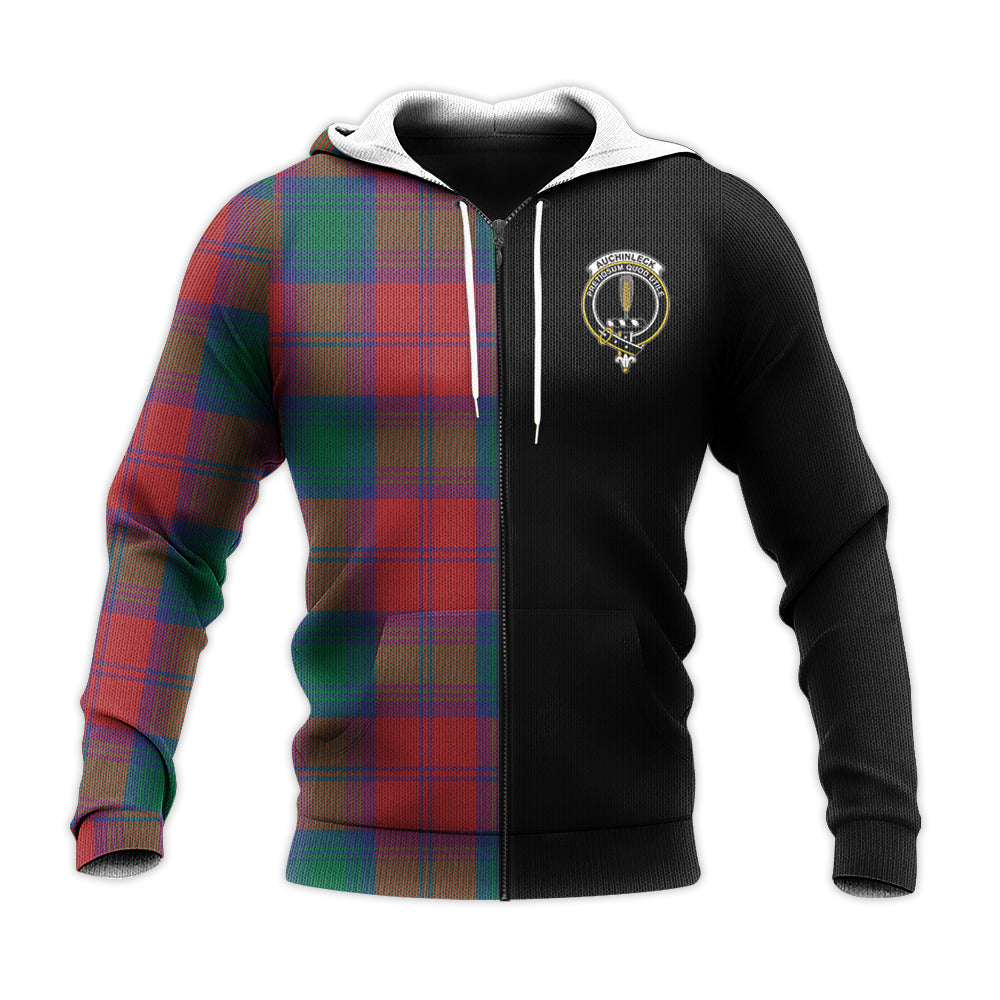 Printivon Auchinleck Tartan Personalize Half Hoodie