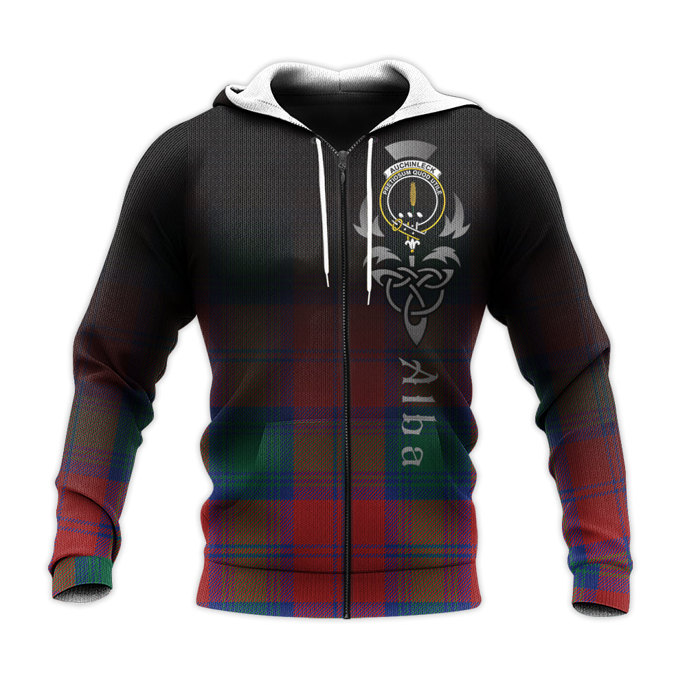 Printivon Auchinleck Tartan Crest Alba Celtic Hoodie