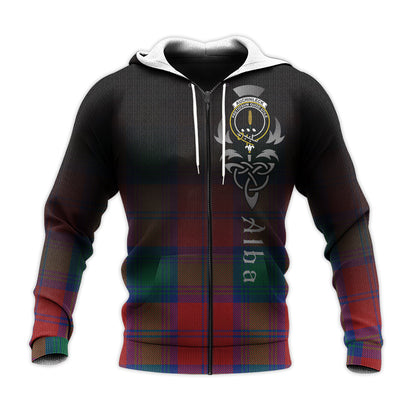 Printivon Auchinleck Tartan Crest Alba Celtic Hoodie