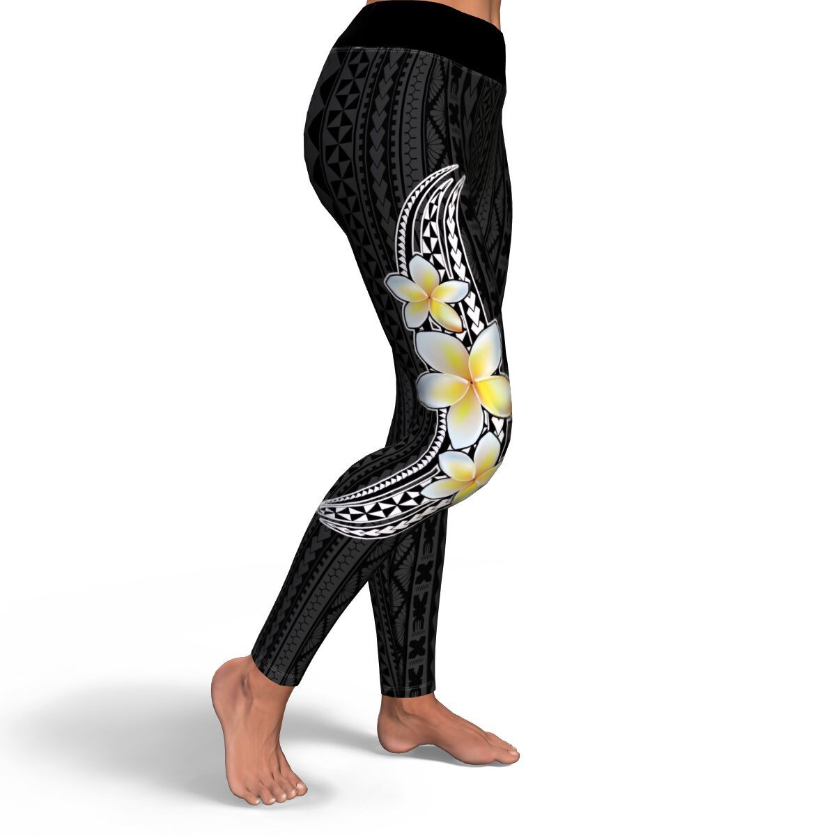 Polynesian Legging - Polynesian And Plumeria Legging NN0