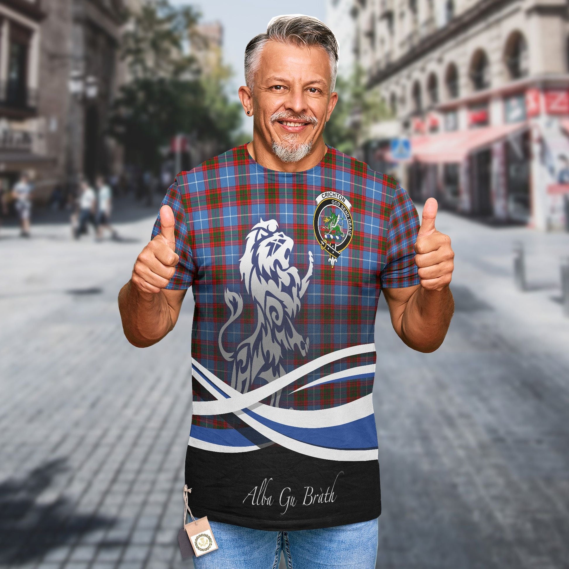 Printivon Crichton Clan Crest Alba Gu Brath T Shirt Scotland Gift