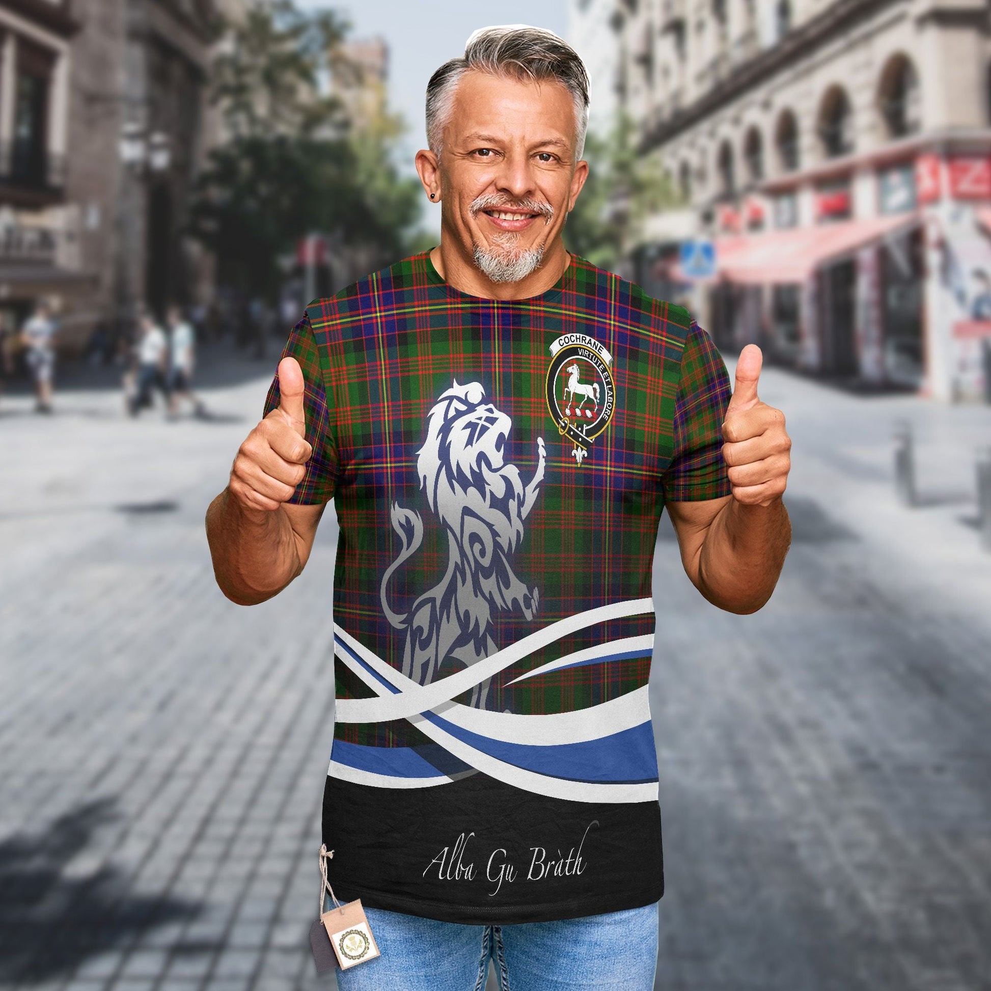 Printivon Cochrane Clan Crest Alba Gu Brath T Shirt Scotland Gift