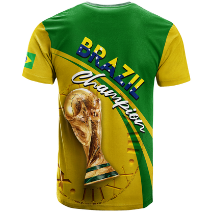 Brazil T Shirt Football 2022