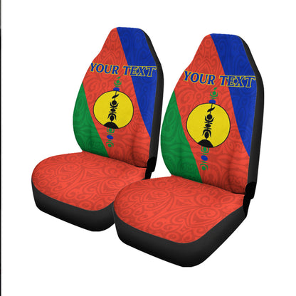 (Custom Personalised) New Caledonia Car Seat Covers Flag Style