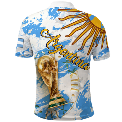 Argentina Polo Shirt Football 2022