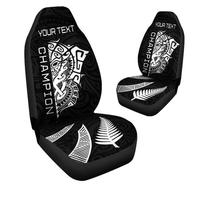 (Custom Personalised) New Zealand Rugby Car Seat Covers Haka All Black mix Ta Moko