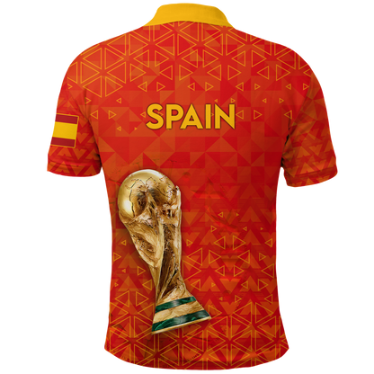 Spain Polo Shirt Football 2022