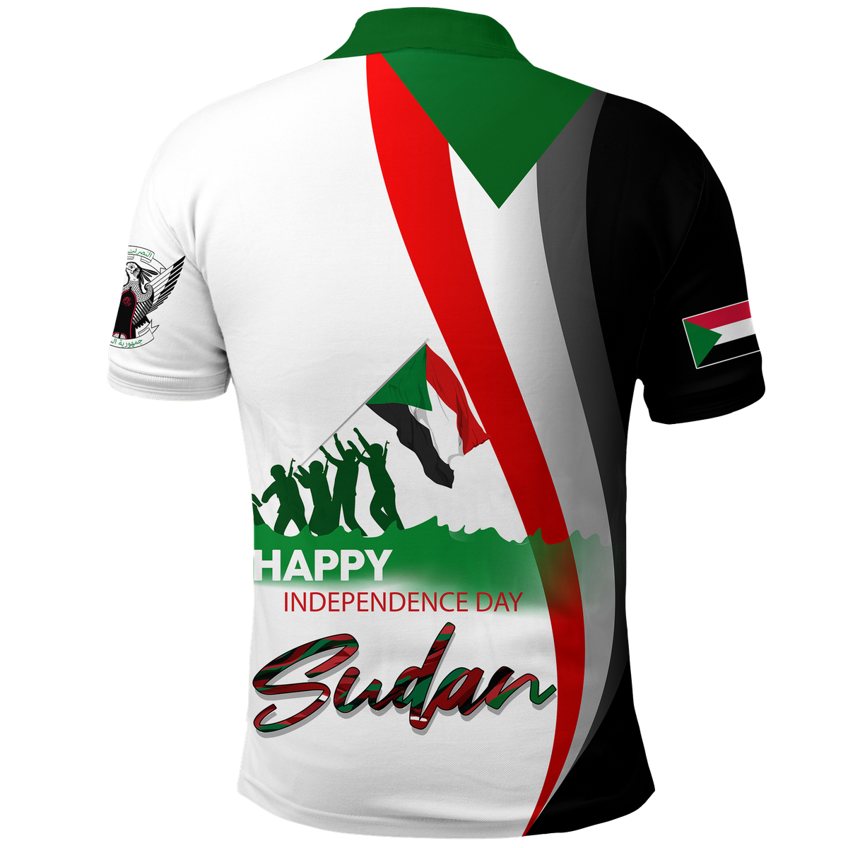 Sudan Happy Polo Shirt Independence Day