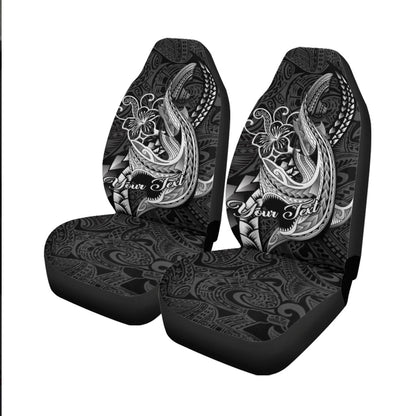 (Custom Personalised) Polynesian Shark Tattoo Hawaii Tribal Car Seat Covers