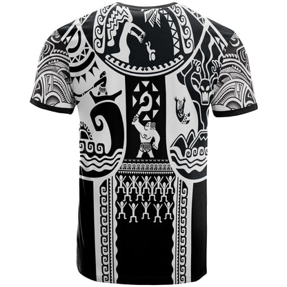 Polynesian T Shirt Polynesian Patterns Maui Tattoo White