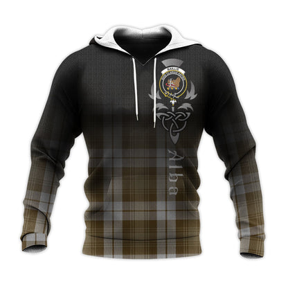 Printivon Baillie Dress Tartan Crest Alba Celtic Hoodie