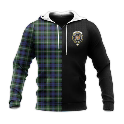 Printivon Baillie Modern Tartan Personalize Half Hoodie