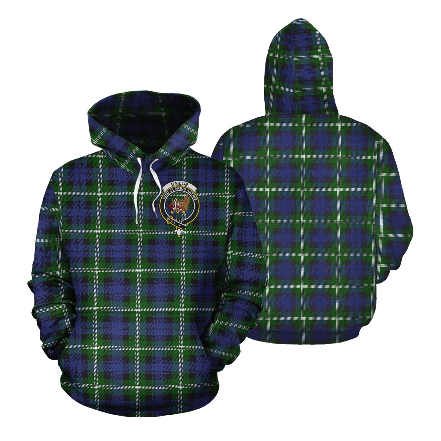 Printivon Baillie Modern Tartan Hoodie