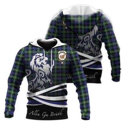 Printivon Baillie Modern Tartan Scottish Lion Hoodie