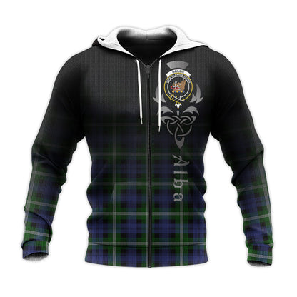 Printivon Baillie Modern Tartan Crest Alba Celtic Hoodie