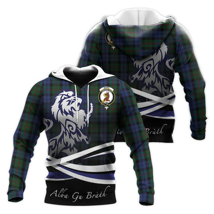 Printivon Baird Tartan Scottish Lion Hoodie